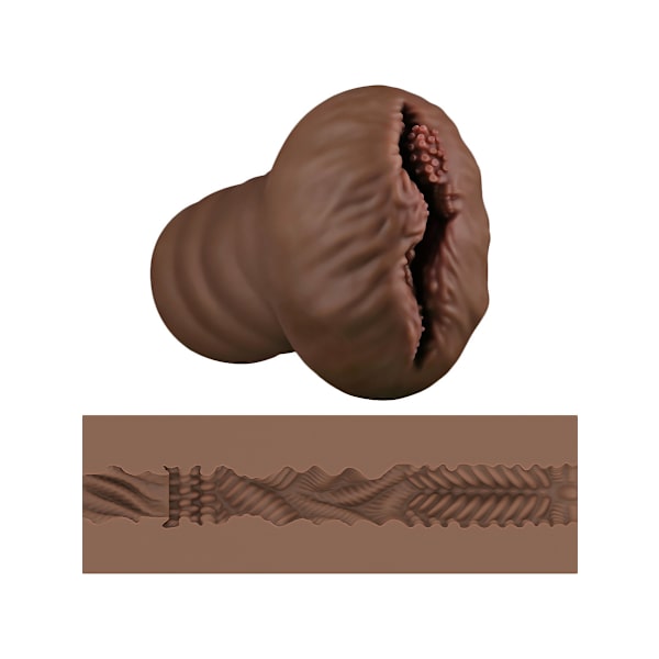 LoveToy: Alien's Pie Masturbator No.1, mörk Mörk hudfärg