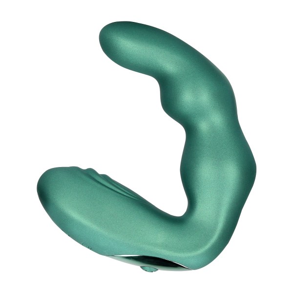 Ouch!: Bent Vibrating Prostate Massager with Remote Grön