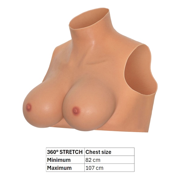 Hidden Desire: Alter Ego, Wearable G-Cup Breasts Top with Hig... one size