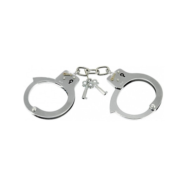 Rimba: Metal Handcuffs with Two Deluxe Keys Silver