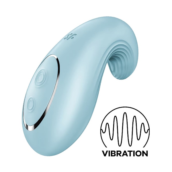Satisfyer: Dipping Delight, Lay-on Vibrator, ljusblå Blå