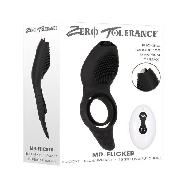Zero Tolerance: Mr. Flicker, Vibrating Cockring Svart
