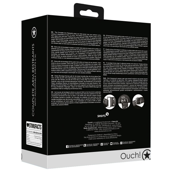 Ouch!: Complete Arm Restraints Svart