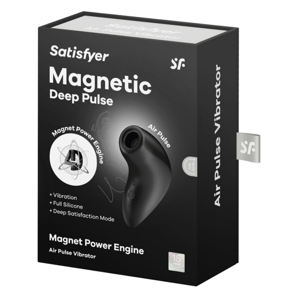 Satisfyer: Magnetic Deep Pulse, Air Pulse Vibrator Svart