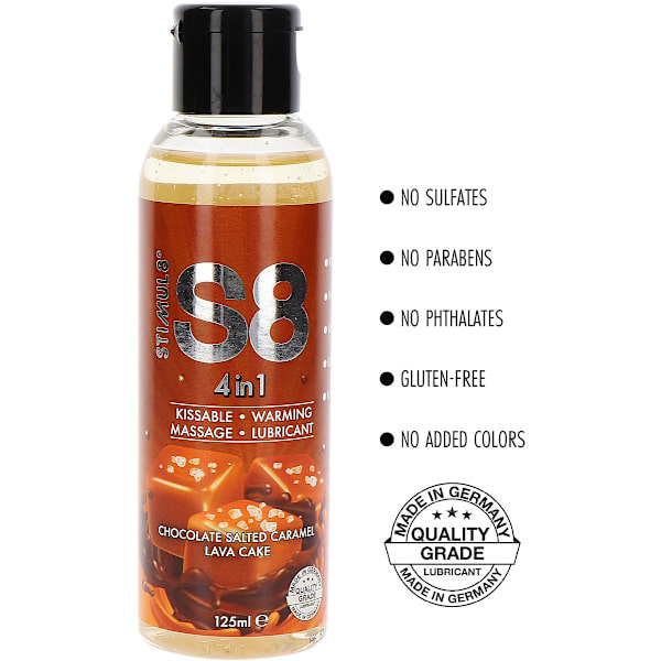 Stimul8: S8 4-in-1 Dessert Lube, Chocolate/Caramel, 125 ml Transparent