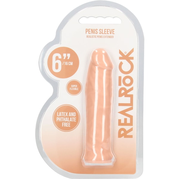 RealRock Skin: Penis Extender Ljus hudfärg 17 cm