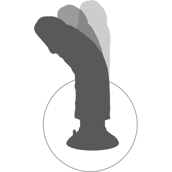 King Cock: Vibrating Cock with Balls, 25 cm Ljus hudfärg