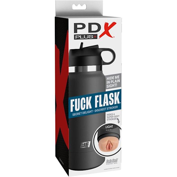Pipedream PDX Plus: Fuck Flask Secret Delight, ljus Grå, Ljus hudfärg