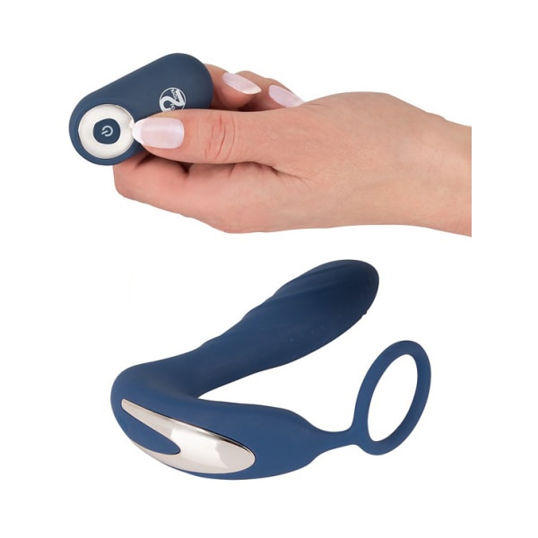 You2Toys: Vibrating Prostate Plug with Cock Ring Blå