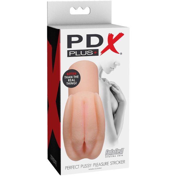 Pipedream PDX Plus: Perfect Pussy, Pleasure Stroker Ljus hudfärg