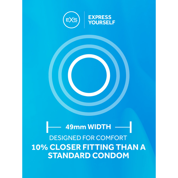 EXS Snug Fit: Kondomer, 48-pack Transparent