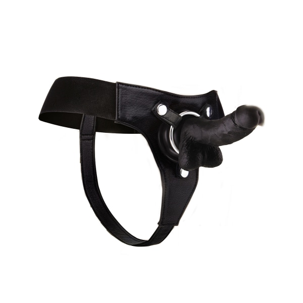 Ouch!: Realistic Strap-On, 7 inch, black Svart