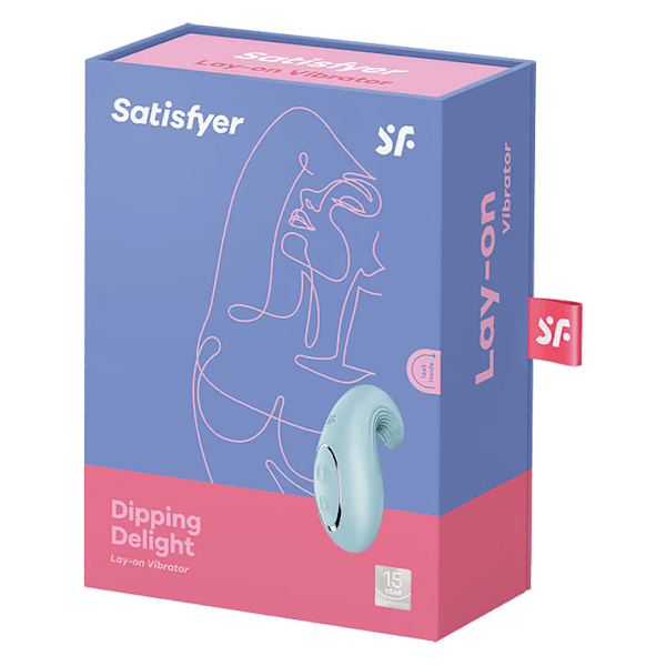 Satisfyer: Dipping Delight, Lay-on Vibrator, ljusblå Blå