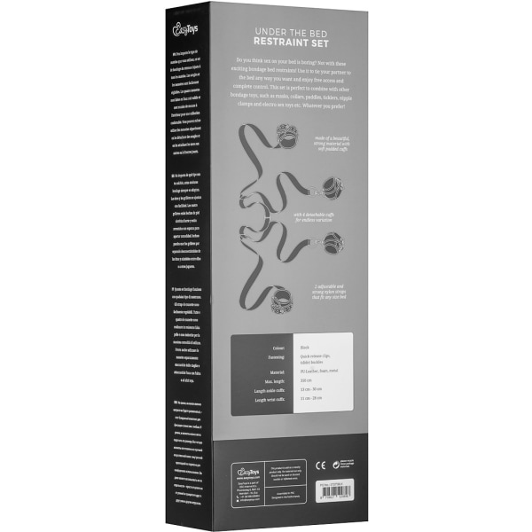 EasyToys: Under The Bed Restraint Set Svart