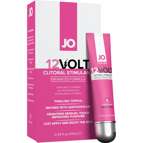 System JO for Her: 12Volt, Clitoral Stimulant Buzzing Serum