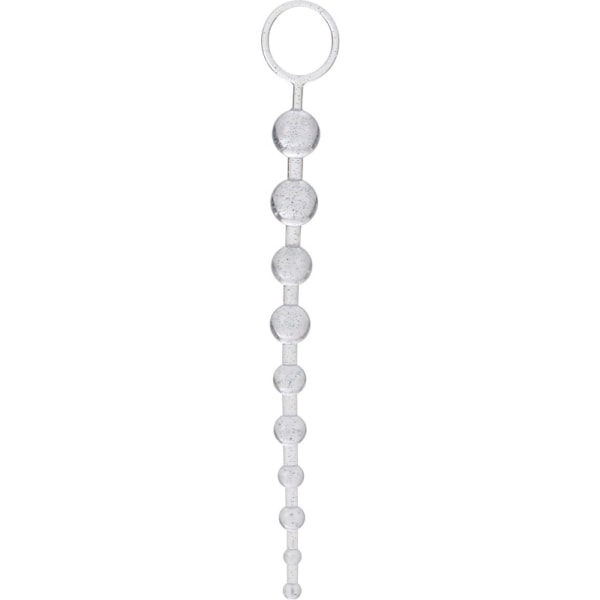 X-10 Beads Glittrig, Silver, Transparent
