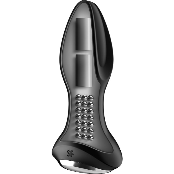 Satisfyer Connect: Rotator Plug 2+, Plug Vibrator, svart Svart