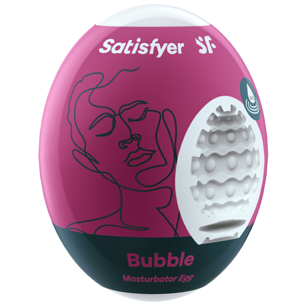 Satisfyer: Masturbator Egg Single, Bubble Vit