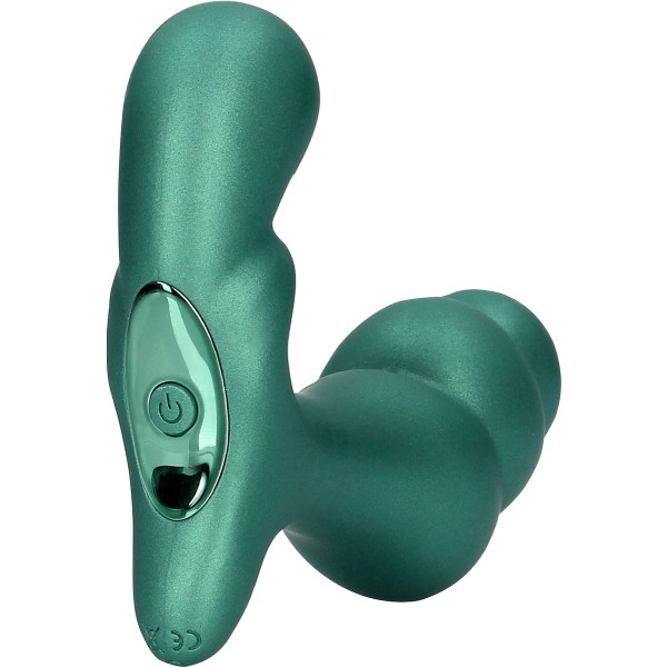 Ouch!: Stacked Vibrating Prostate Massager with Remote Grön