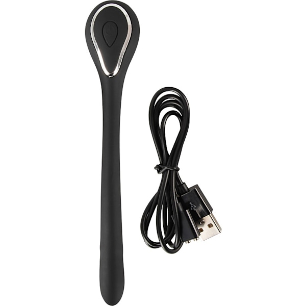 PenisPlug: Vibrating Bendable Dilator Svart