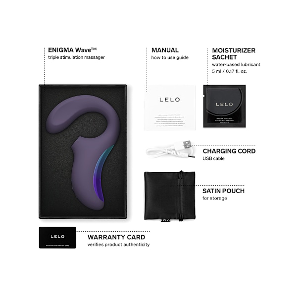 LELO: Enigma Wave, Trippelstimulerande Vibrator Lila