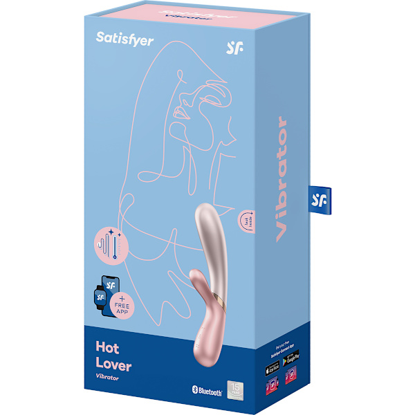 Satisfyer Connect: Hot Lover, Rabbit Vibrator Rosa