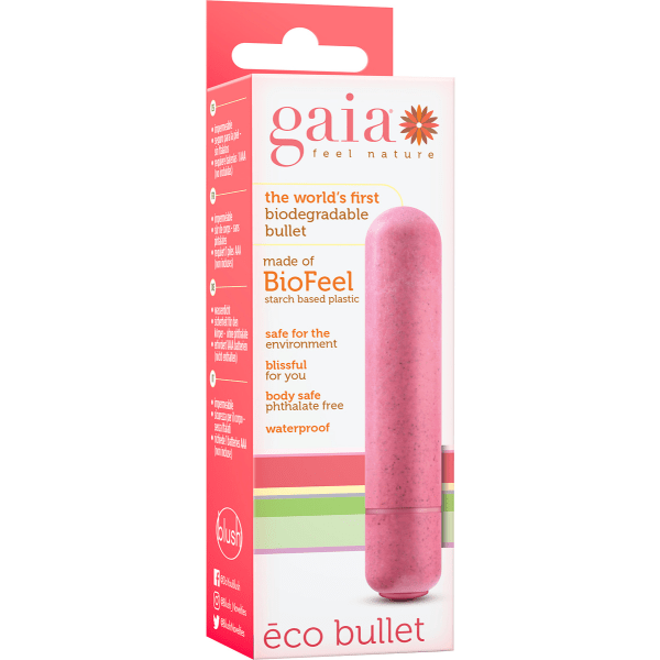 Gaia: Eco Bullet Vibrator, rosa Rosa