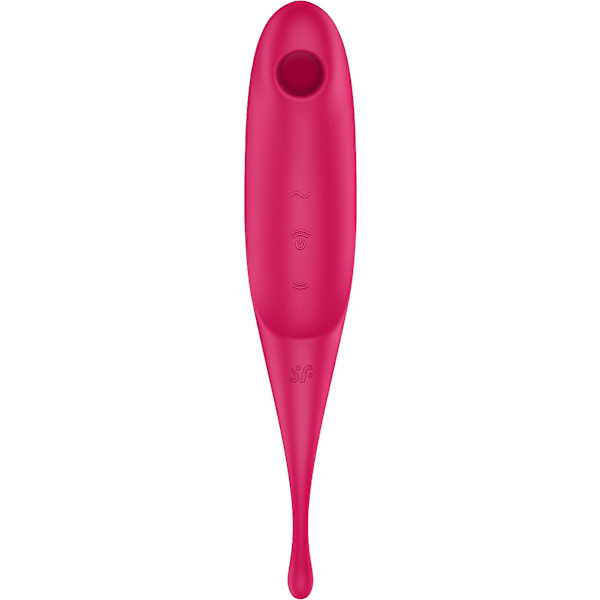 Satisfyer: Twirling Pro, Hybrid Air Pulse Vibrator Röd
