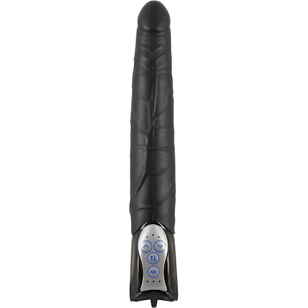 You2Toys: Black Push, Thrusting Vibrator Svart