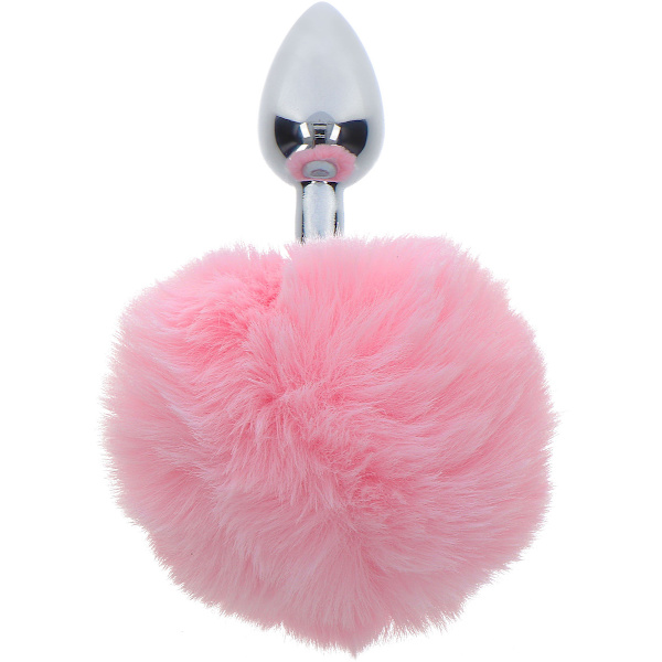 Taboom: Bunnytail Butt Plug Rosa, Silver