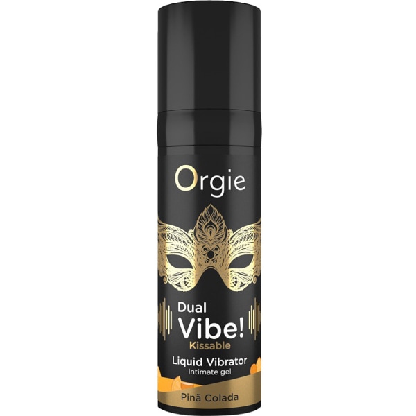 Orgie: Dual Vibe! Liquid Vibrator Gel, Pina Colada, 15 ml Transparent