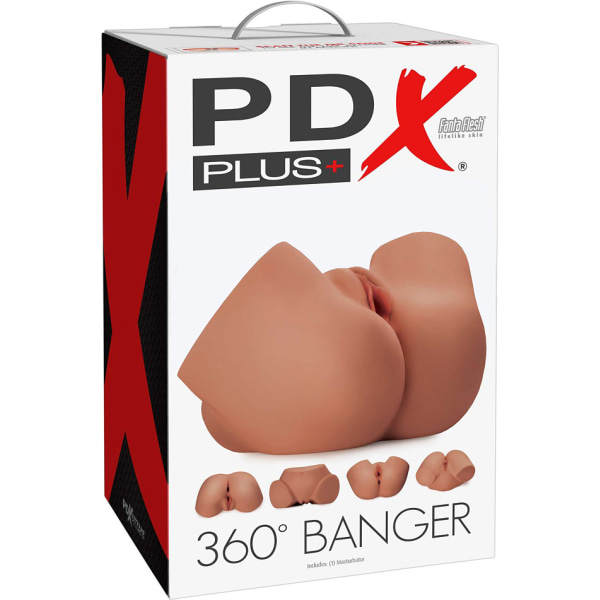 Pipedream PDX Plus: 360 Banger Masturbator Mörk hudfärg