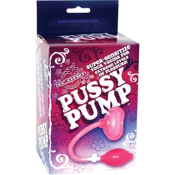 Doc Johnson: Pink Pussy Pump Rosa, Transparent