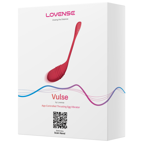 Lovense: Vulse, App-Controlled Thrusting Egg Vibrator Röd