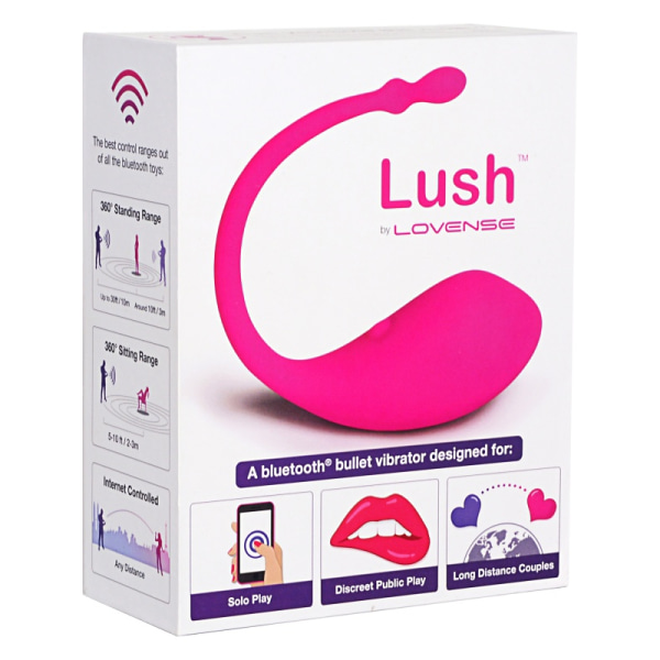 Lovense: Lush, Bluetooth Bullet Vibrator Rosa