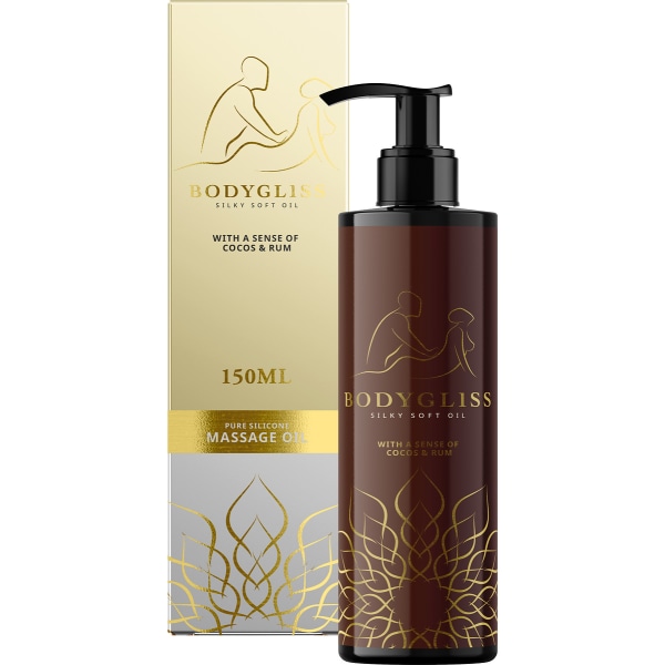 BodyGliss: Hierontaöljy & Voiteluaine, Kookos/Rommi, 150 ml