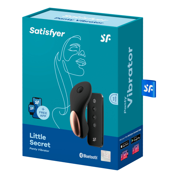 Satisfyer Connect: Lille Hemmelighed, Trussevibrator Svart