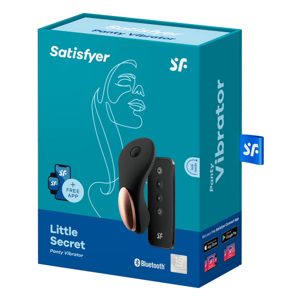 Satisfyer Connect: Little Secret, Panty Vibrator Svart