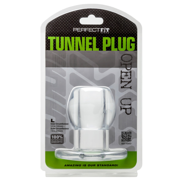 Perfect Fit: Tunnel Plug, Large, transparent Transparent