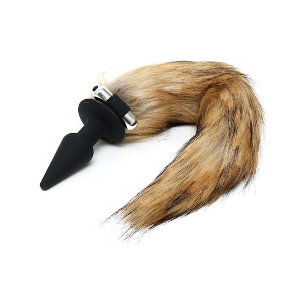 Rimba: Butt Plug with Foxtail Svart