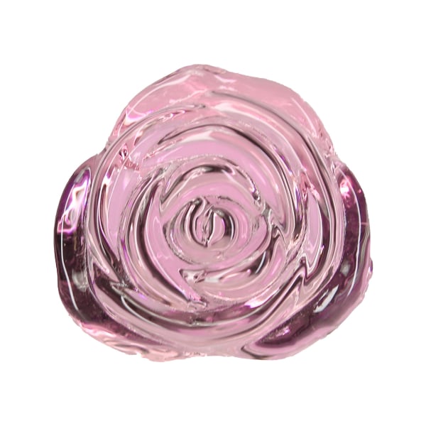 Pillow Talk: Rosy, Luksuriøs Glas Analplug med Bonus Bullet Rosa, Transparent