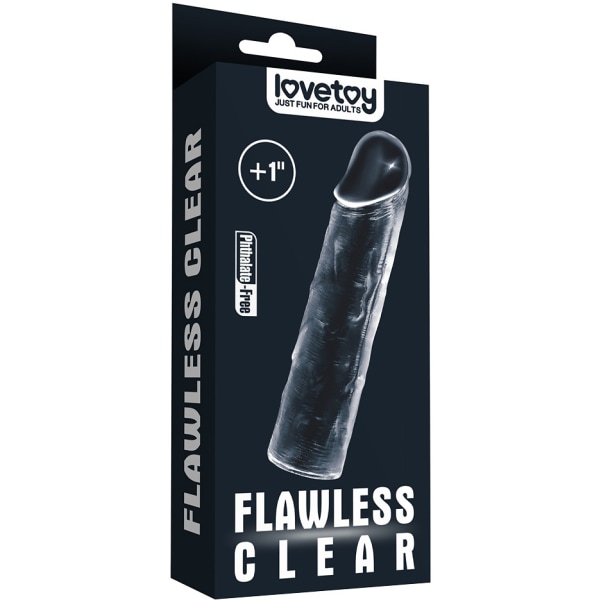 LoveToy: Flawless Clear, Penis Sleeve + 2.5 cm Transparent