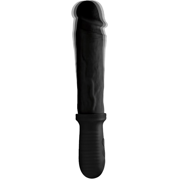 XR Master Series: 8X Auto Pounder, Thrusting Dildo Svart