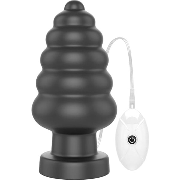 LoveToy: King Sized Vibrating Anal Cracker Svart