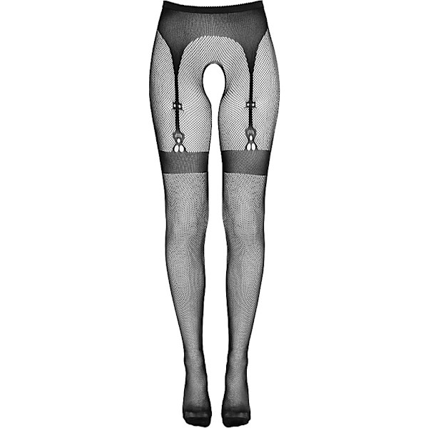 Cottelli Legwear: Grenlösa Strumpbyxor, One Size Svart one size