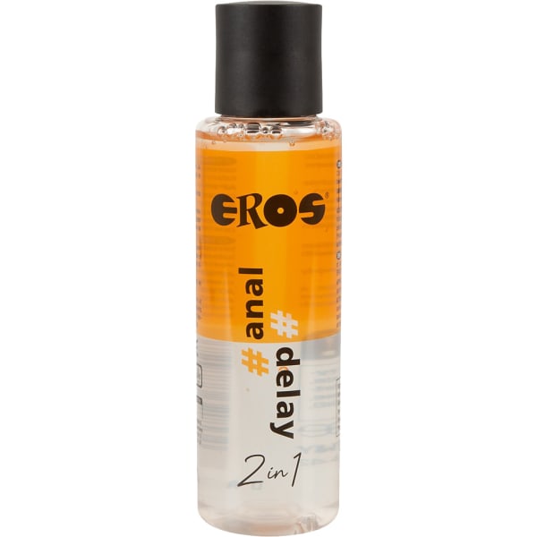 Eros: 2in1 Water-based Lubricant, Anal & Delay, 100 ml Transparent