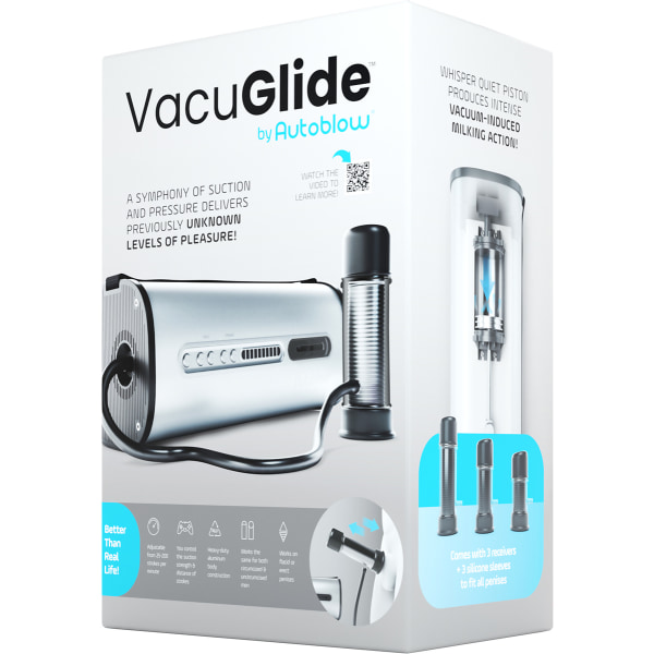 Autoblow: VacuGlide, Suction Milking Machine Silver