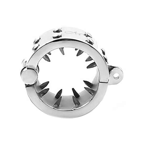 Triune: Kalis Teeth, Spiked Chastity Device, Stainless Steel,... Silver