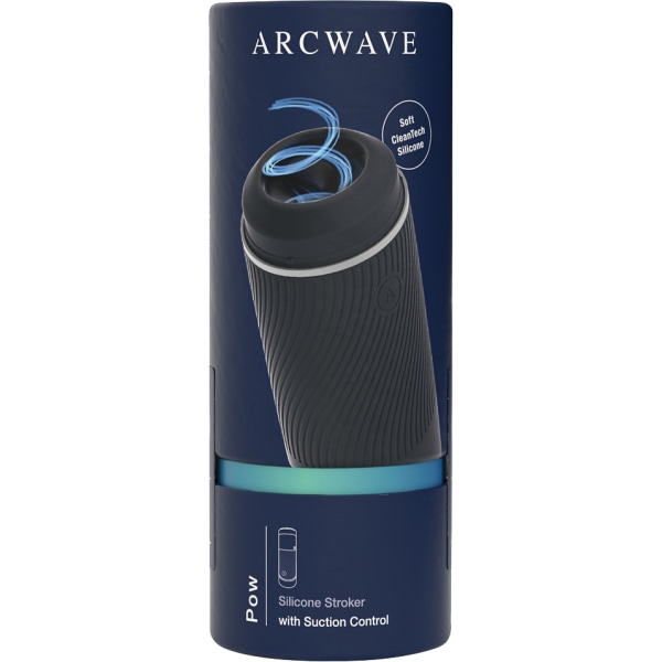 Arcwave: Pow, Silicone Stroker with Suction Control Svart