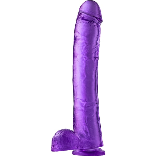 B Yours Plus: Hefty n' Hung Dildo, 36 cm, purple Lila